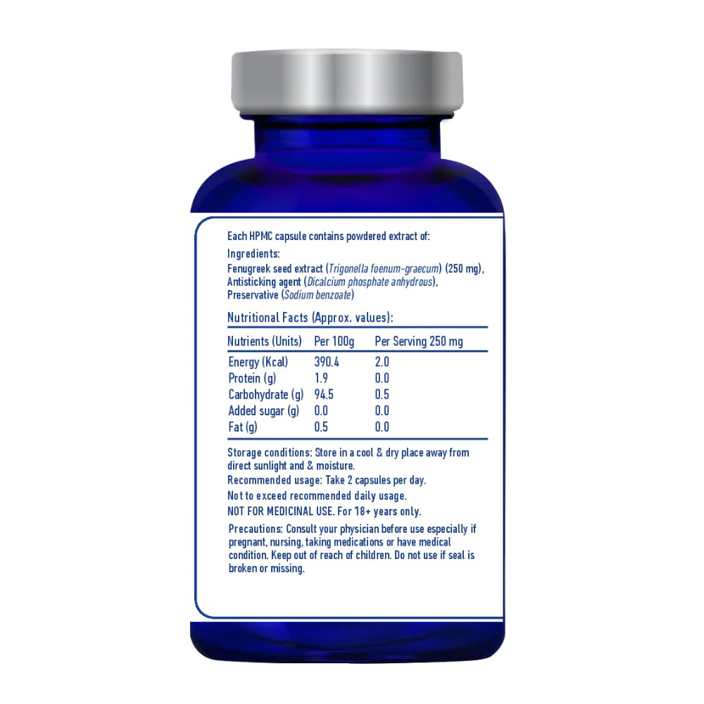 Fenugreek Seed Extract Capsules (Standardized NLT 50% Trigonelline)