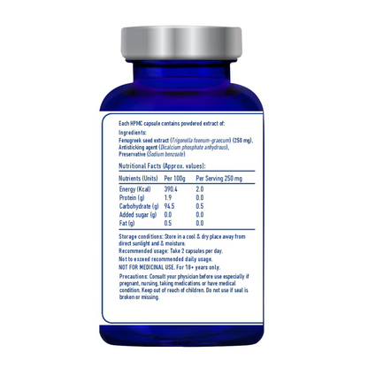 Fenugreek Seed Extract Capsules (Standardized NLT 50% Trigonelline)